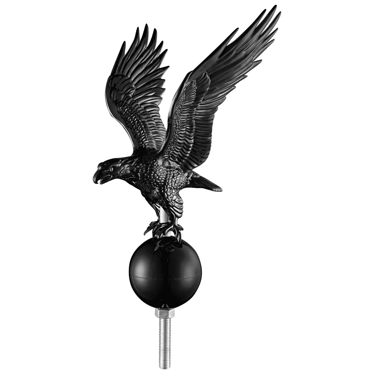 Yescom USA, Inc. Yescom USA, Inc. 14" Flagpole Eagle Topper Finial Ornament Black — product photo
