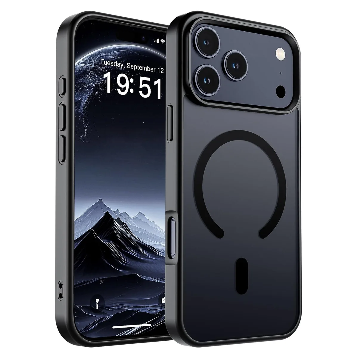 KEHIPI KEHIPI Magnetic Case for iPhone 17 Pro Max MagSafe 10 ft Drop Black — product photo