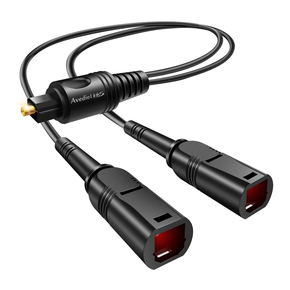  avedio links Optical Audio Splitter 1 Male 2 Female TOSLINK — product photo