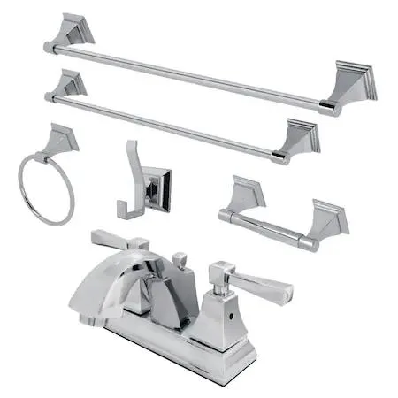 Fauceture Fauceture FSK4641DL 4" Bathroom Faucet with 5-Piece Hardware — product photo