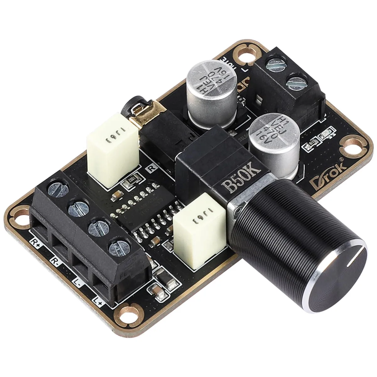  DROK 5W+5W PAM8406 DC 5V Stereo Class D Amplifier Board — product photo