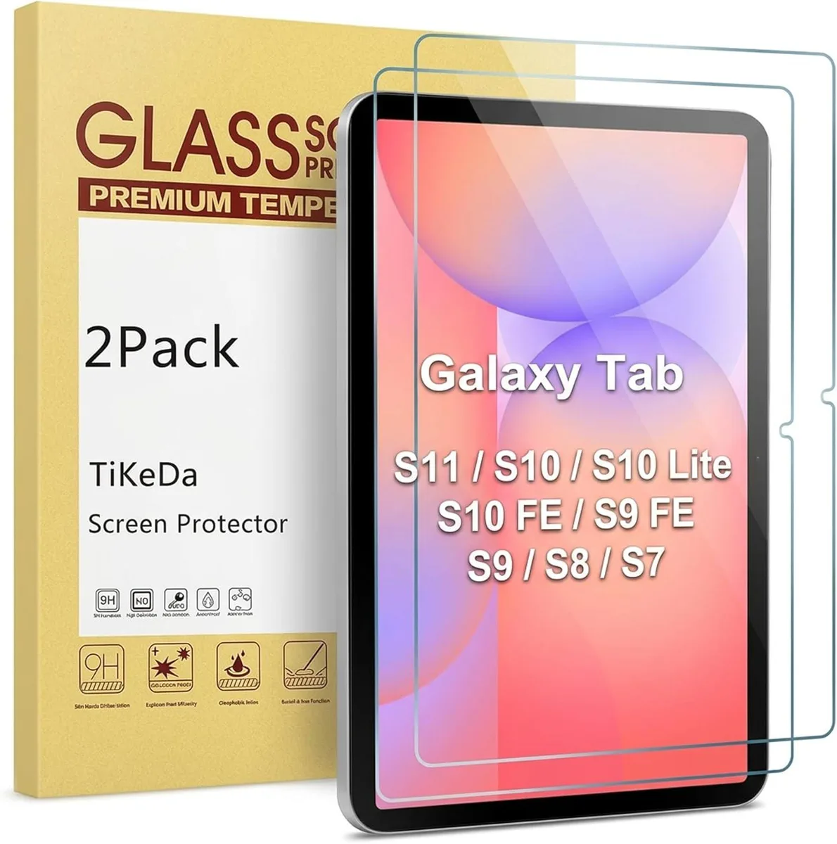 Leelbox Leelbox 2-Pack Tempered Glass Screen Protector for Samsung Galaxy Tab 10.9 &amp; 11 accessory — product photo