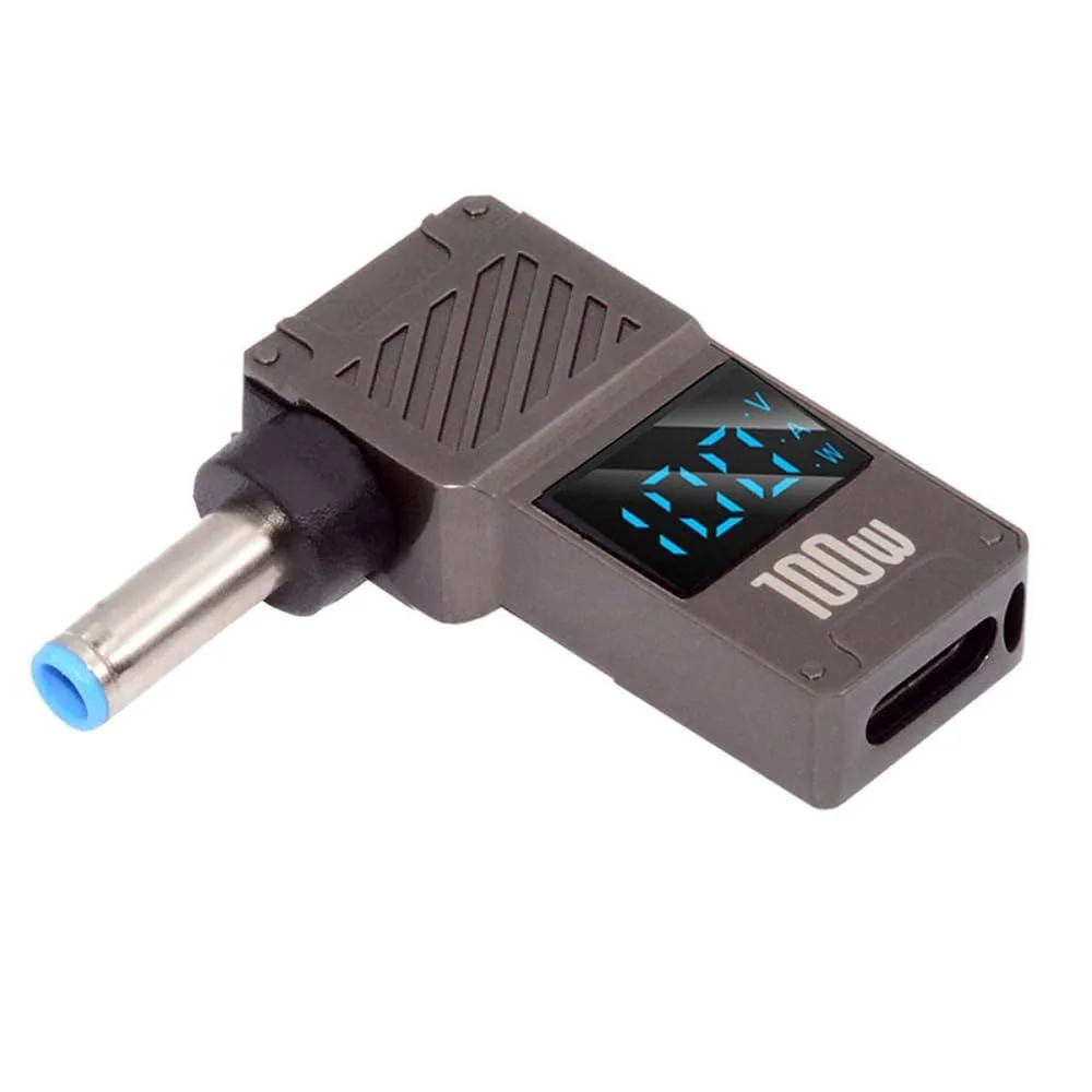 Fervit Fervit USB-C to DC 4.5x3.0mm 90° LED 100W adapter — product photo