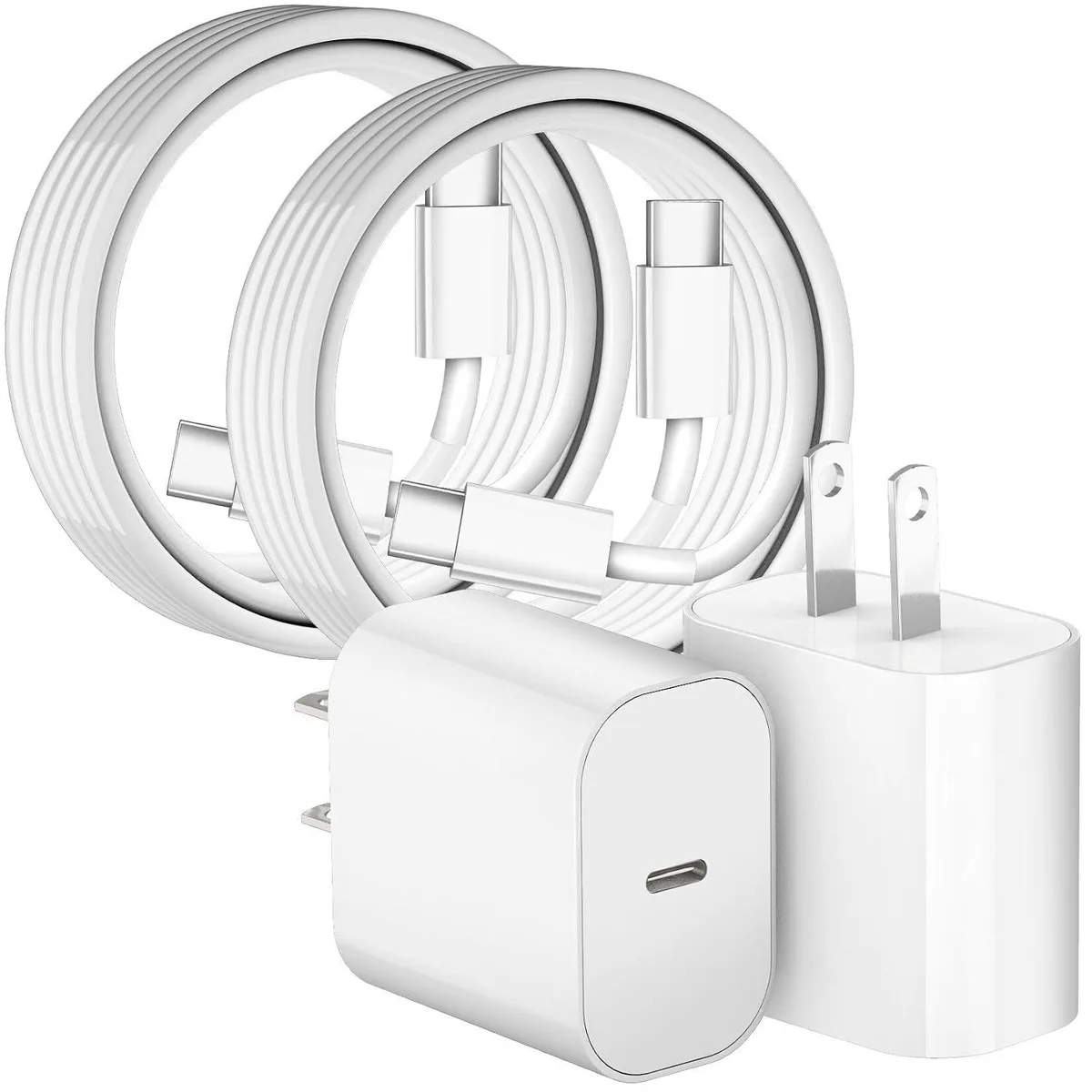 ONITOON ONITOON 20W USB-C Wall Charger 2-Pack 6FT Cable iPhone 17/17 Pro/17 Air/16/16 ProMax/16e/15 ProMax/15 Plus — product photo
