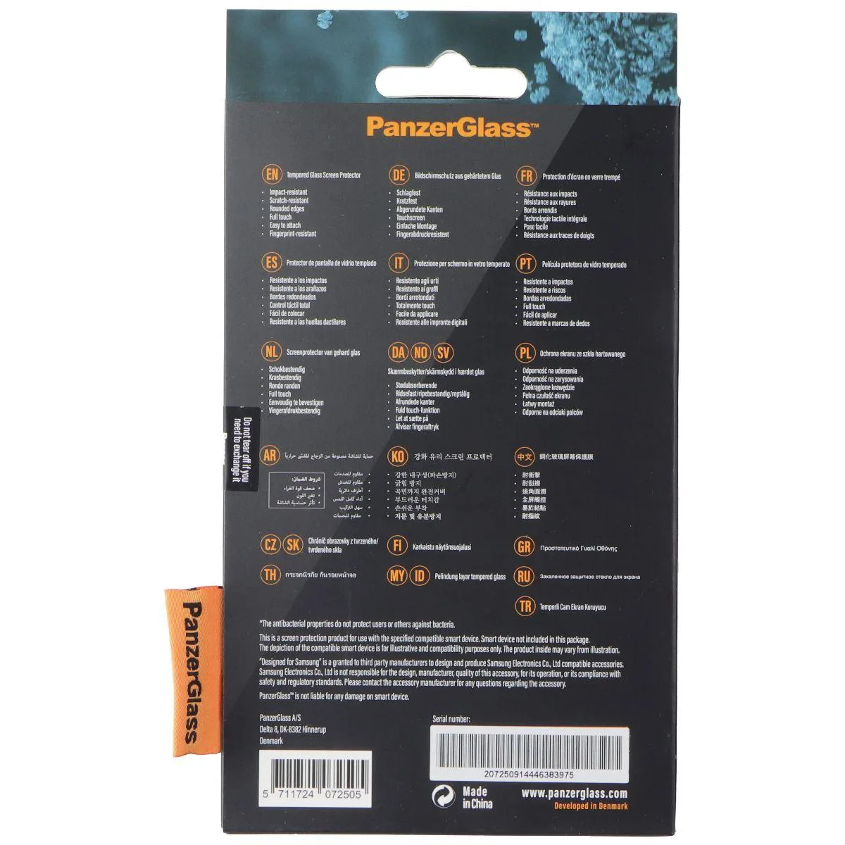 PanzerGlass PanzerGlass Original Screen Protector Samsung Galaxy A42 5G Clear — product photo