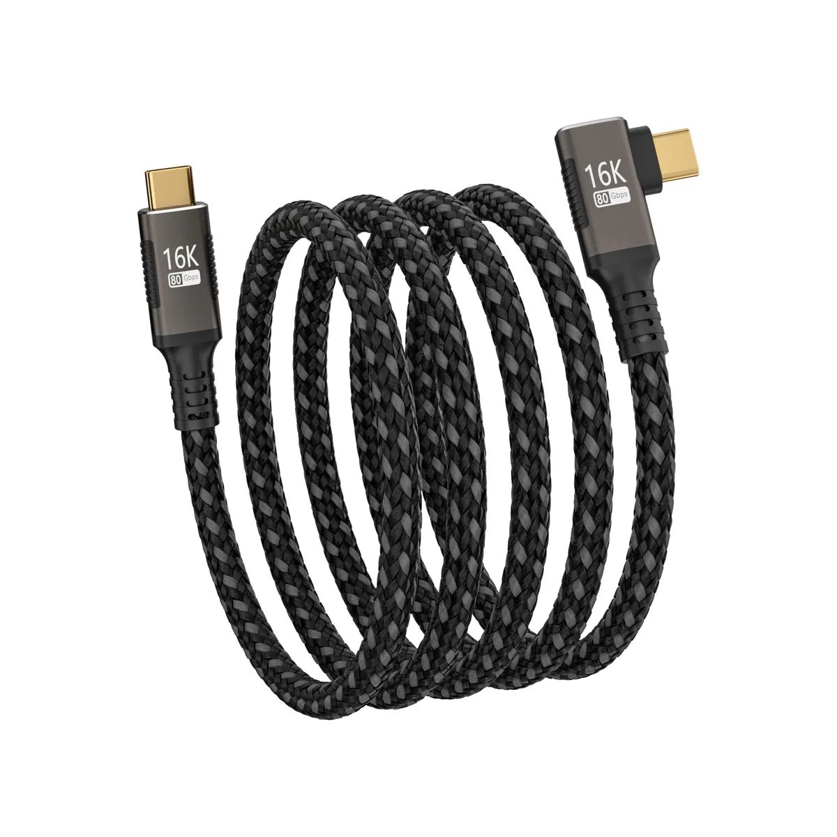 Vszerda Vszerda USB cable right angle 6.6FT 80Gbps 240W 16K@60Hz 8K@120Hz — product photo