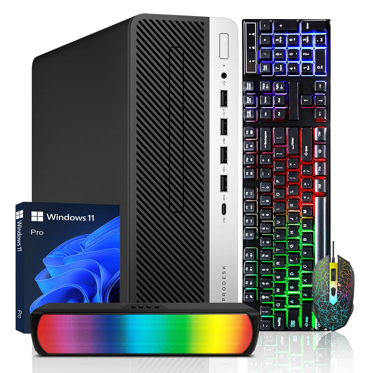 HP HP ProDesk 600 G4 SFF i5-8500 32GB 1TB SSD Windows 11 Pro desktop PC — product photo