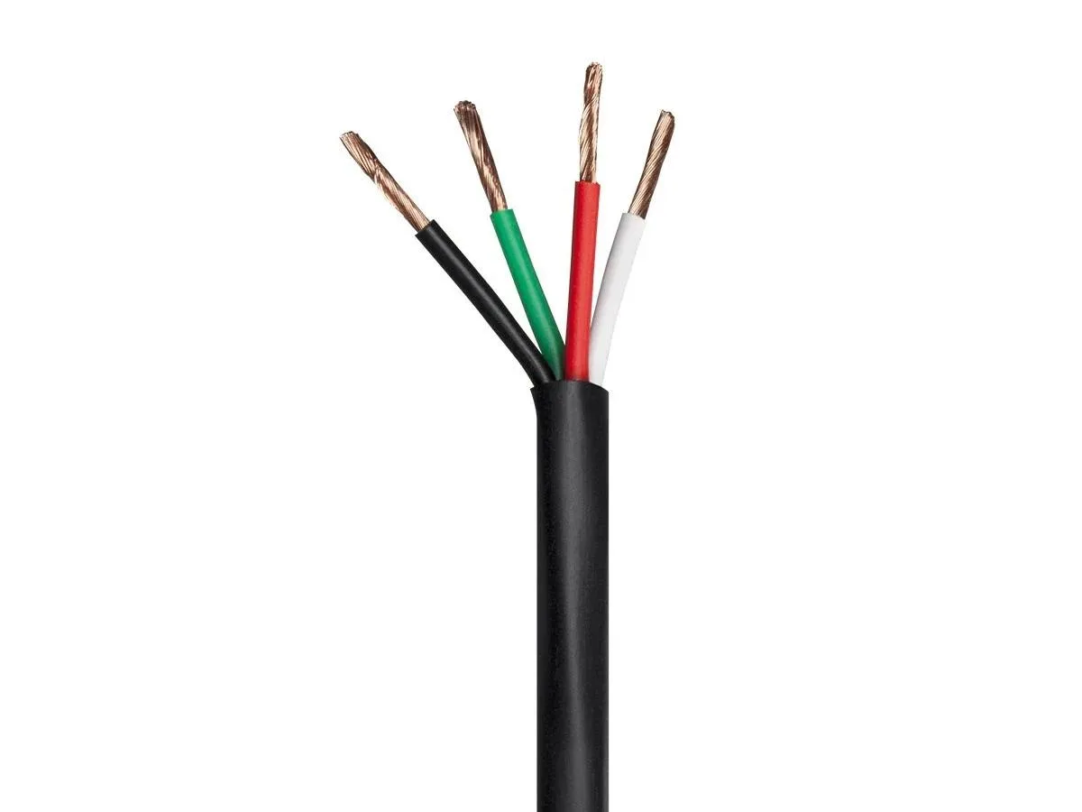 Monoprice Inc. Monoprice 116175 16AWG 4-Conductor CMP speaker wire 1000ft Black — product photo