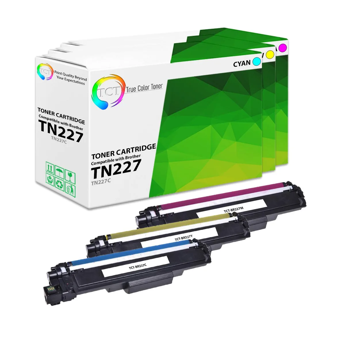 True Color Toner True Color Toner TN227 High Yield 3-Pack (2300 pages) — product photo