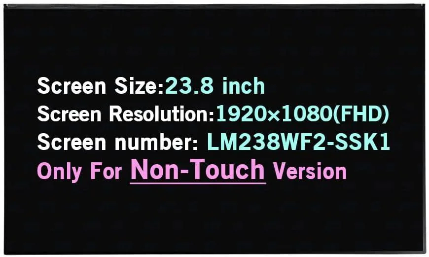NUOLAISUN NUOLAISUN 23.8" Screen Replacement Dell OptiPlex 7460 7470 LM238WF2-SSK1 Non-Touch — product photo