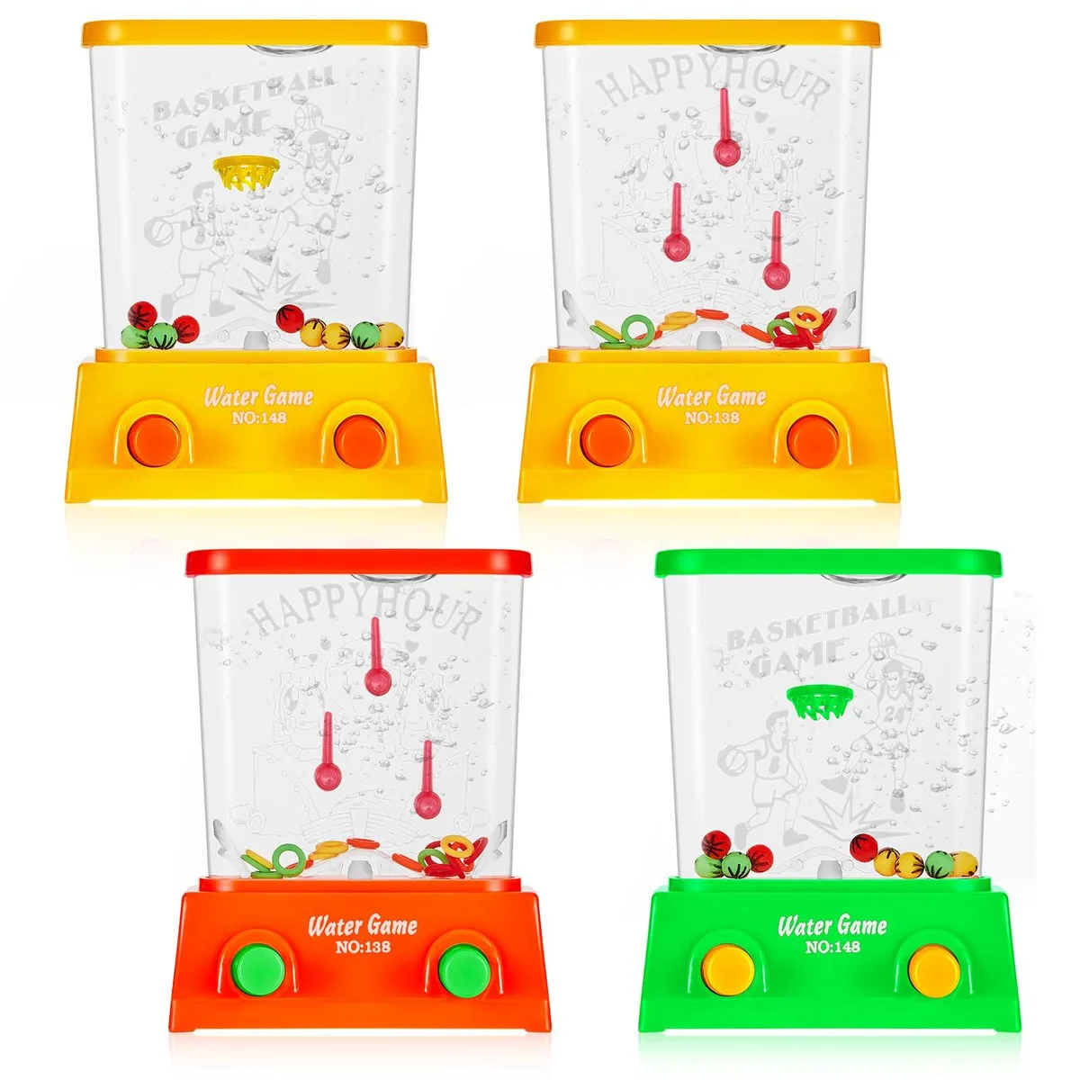 Worry Free Gadgets Handheld Water Games 4 Pack 2.6 x 3.25 in — product photo