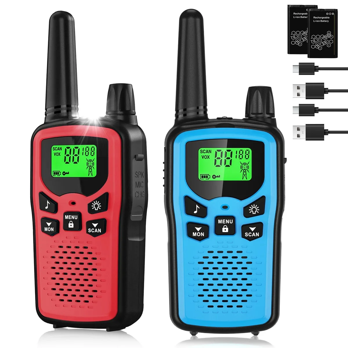  EMERSON WalkieTalkie-T8-C-2 2-pack colourful two-way radio — product photo