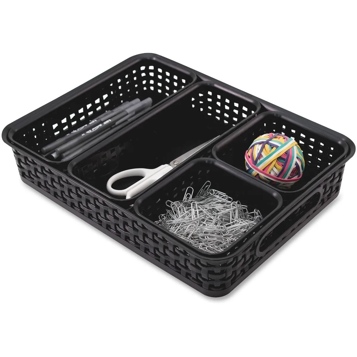 Advantus Advantus 37530 5-Pack Plastic Weave Bins Office Furniture — product photo
