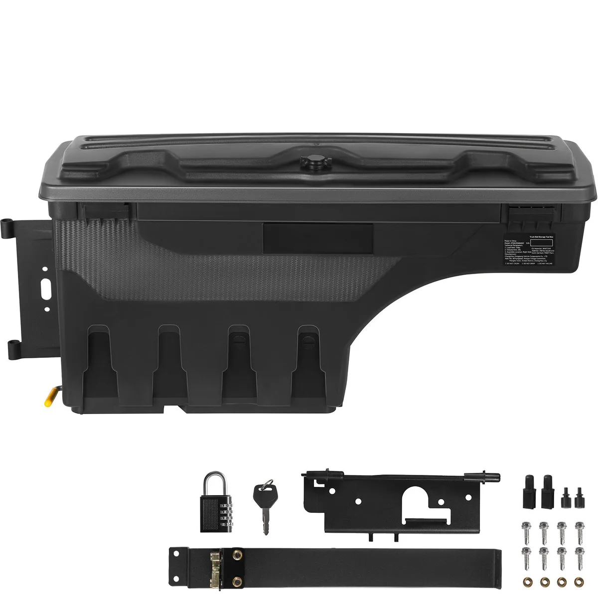 VEVOR VEVOR Truck Bed Storage Box 6.6 Gal 20 L Driver Side Black — product photo