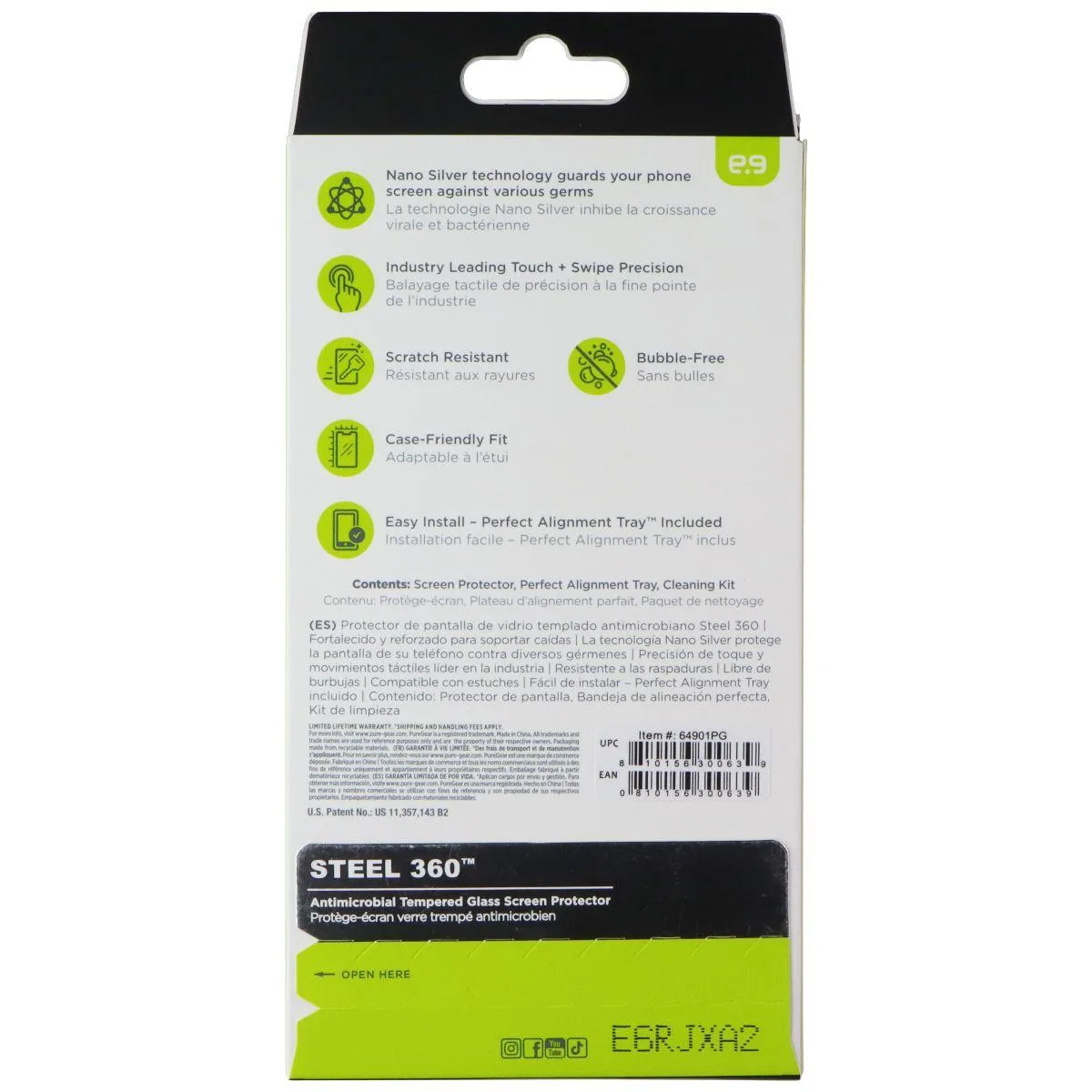 PureGear PureGear Steel 360 Tempered Glass Screen Protector iPhone 16 — product photo