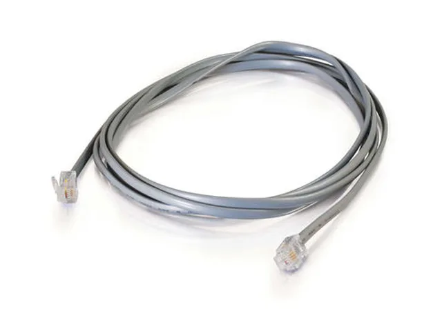 Cables To Go Cables To Go 09600 RJ12 6P6C Straight Modular Cable 14 ft Silver — product photo