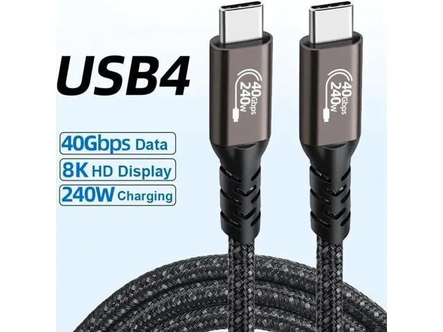 Manw Manw USB4 cable 1 m 240 W 40 Gbps 8K 60 Hz Thunderbolt 3 — product photo