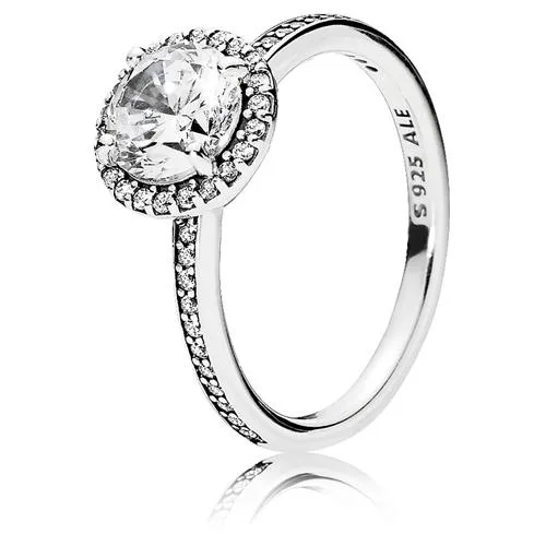 Sterling silver cocktail ring with bold brilliant stones