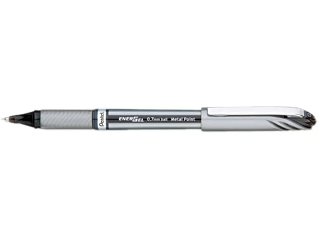 Pentel of America, Ltd. Pentel of America, Ltd. BL27A EnerGel .7mm Pen Black/Gray 1 DZ — foto do produto