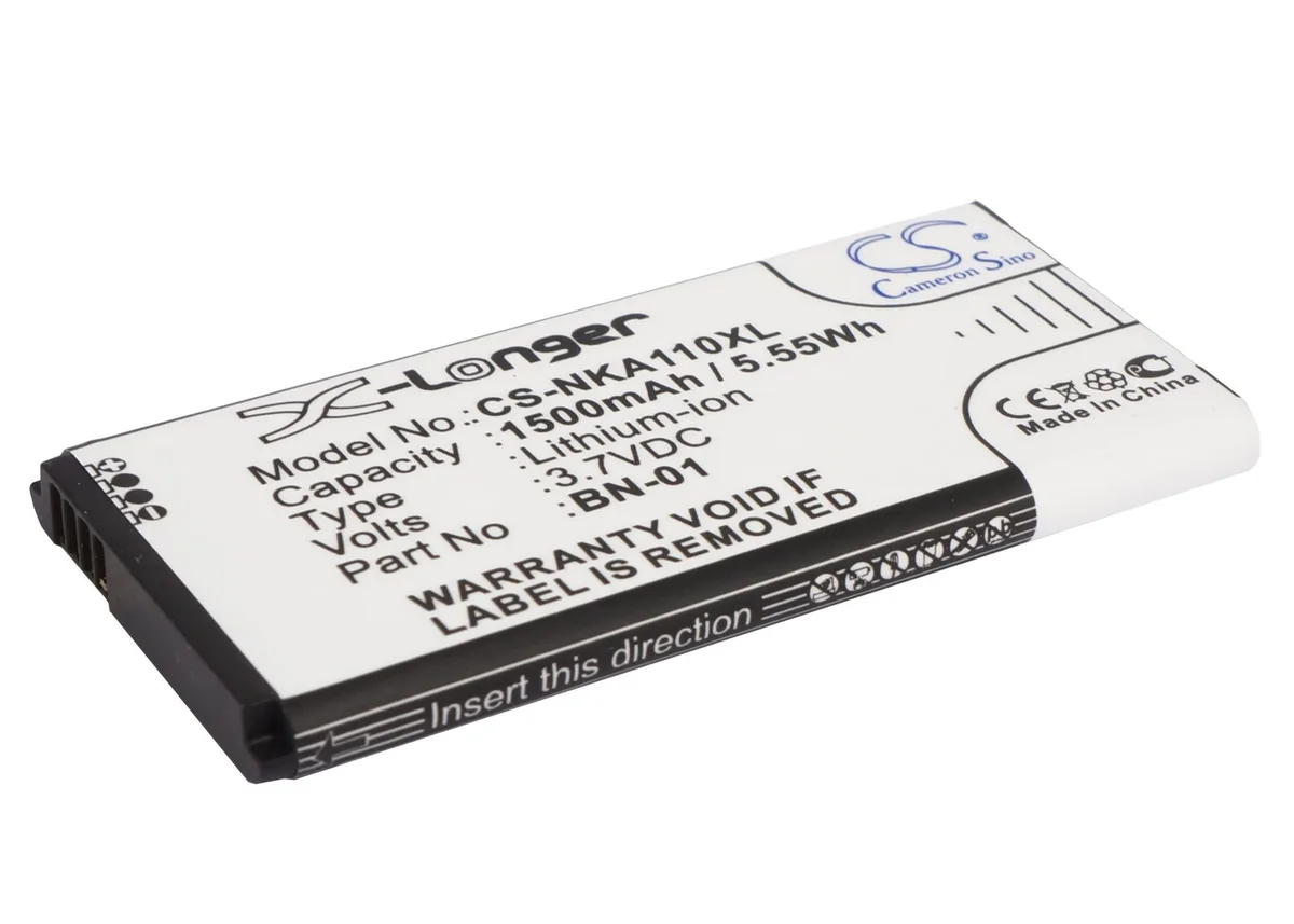 Cameron &amp; Co Cameron &amp; Co DS-CS-NKA110XL cell phone battery 1.5 Ah Li-ion 3.7 V 1500 mAh black — product photo