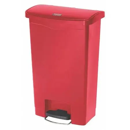 Rubbermaid Rubbermaid 1883566 Slim Jim Step-On Container 13 gal Red — foto produk