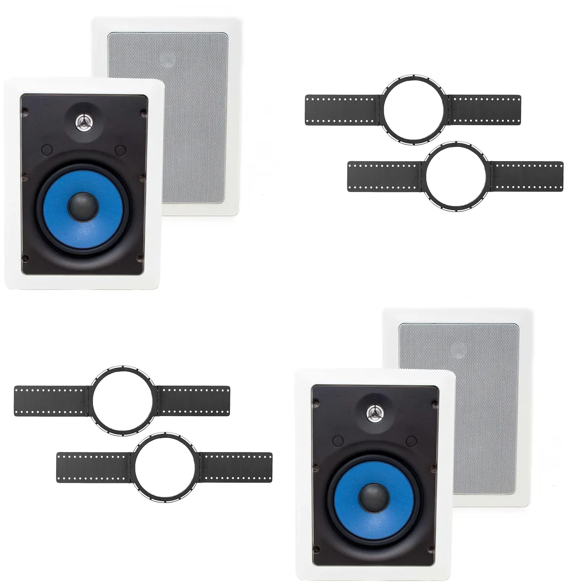 KLH KLH WK-6600 Installation Kit &amp; Legrand MS3651 6.5" In-Wall Speakers Bundle — product photo