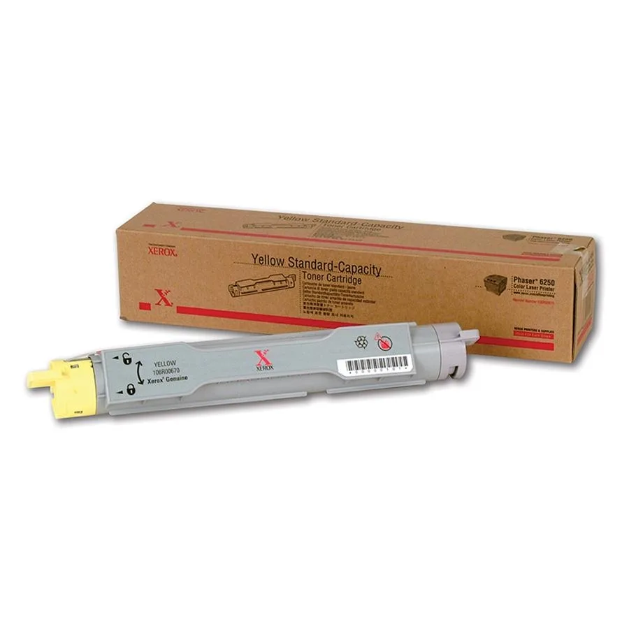 XEROX Xerox 106R00670 Yellow Toner Cartridge 4000 Pages Phaser 6250 — product photo