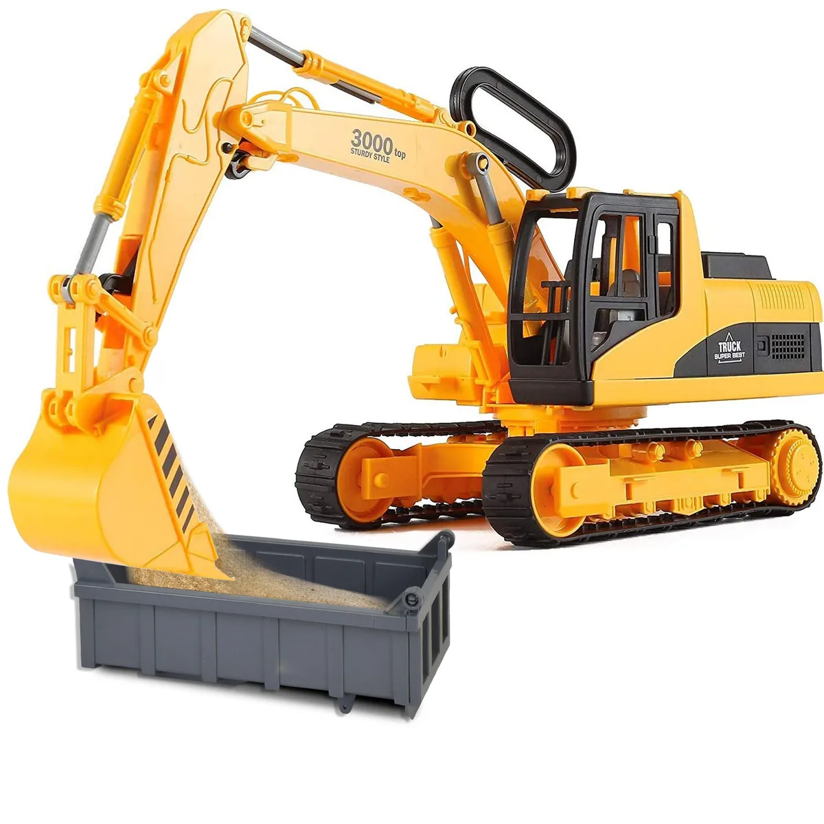 Beemo Beemo Excavator Toy Vehicle Yellow 1:22 360° 14" arm — product photo