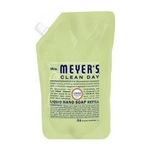 Plastic refill bottle of lemon verbena hand soap 33 oz