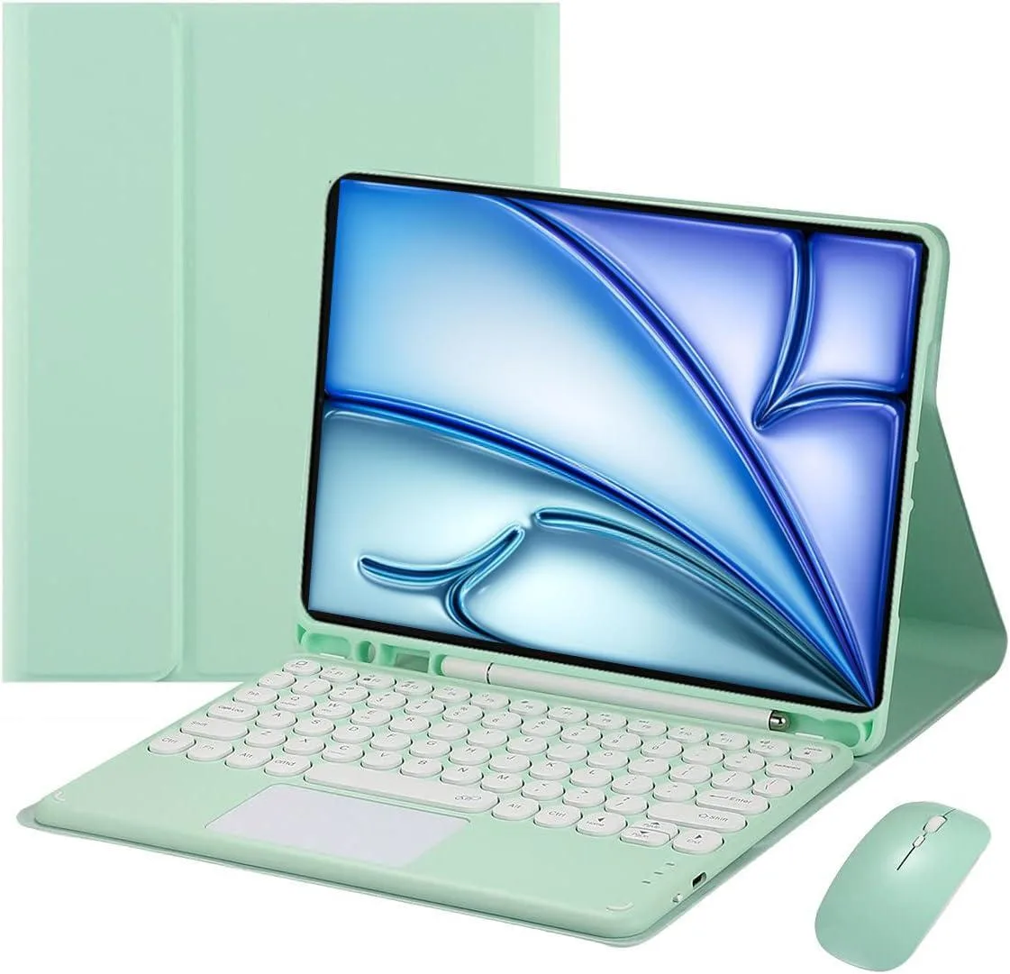Timoom Timoom Keyboard Case with Mouse for iPad Air 11" Green — product photo