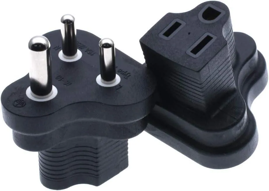 TeKit TeKit Gold South Africa to US NEMA 5-15R Adapter — product photo