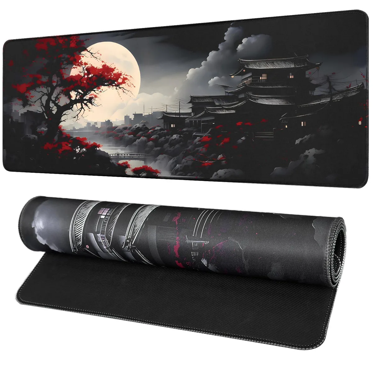  Vanzard WZU-SBD000YH-80x30-HSPL Ancient Architecture Mouse Pad 31.5 x 11.8 Inch — product photo