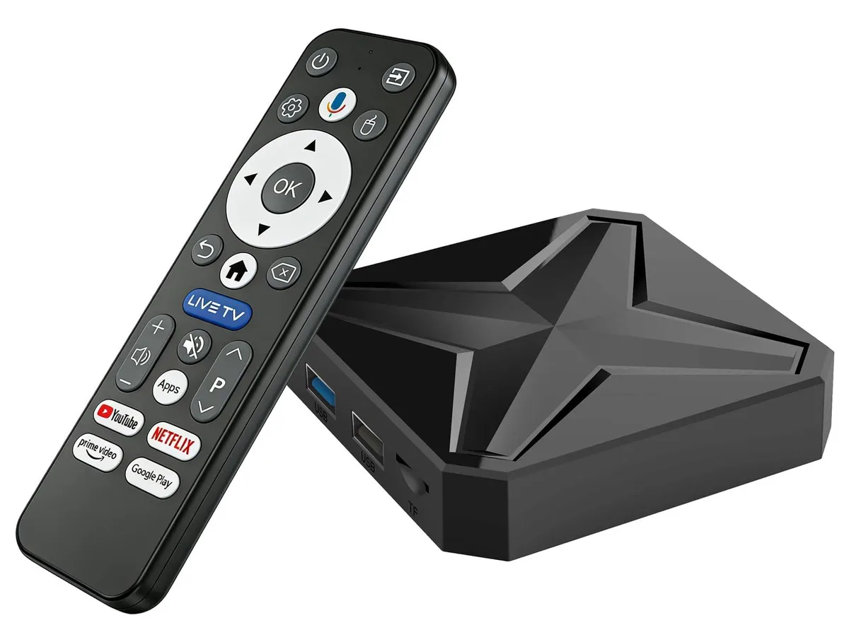 LEFFOT Android 14.0 TV Box 2026 2GB 16GB WiFi 6 network media player — product photo