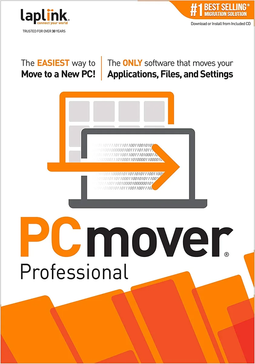 Laplink Software Inc Laplink Software Inc PAFGPCMP0B000P0RTESD PCmover Professional 1 Use utility — product photo