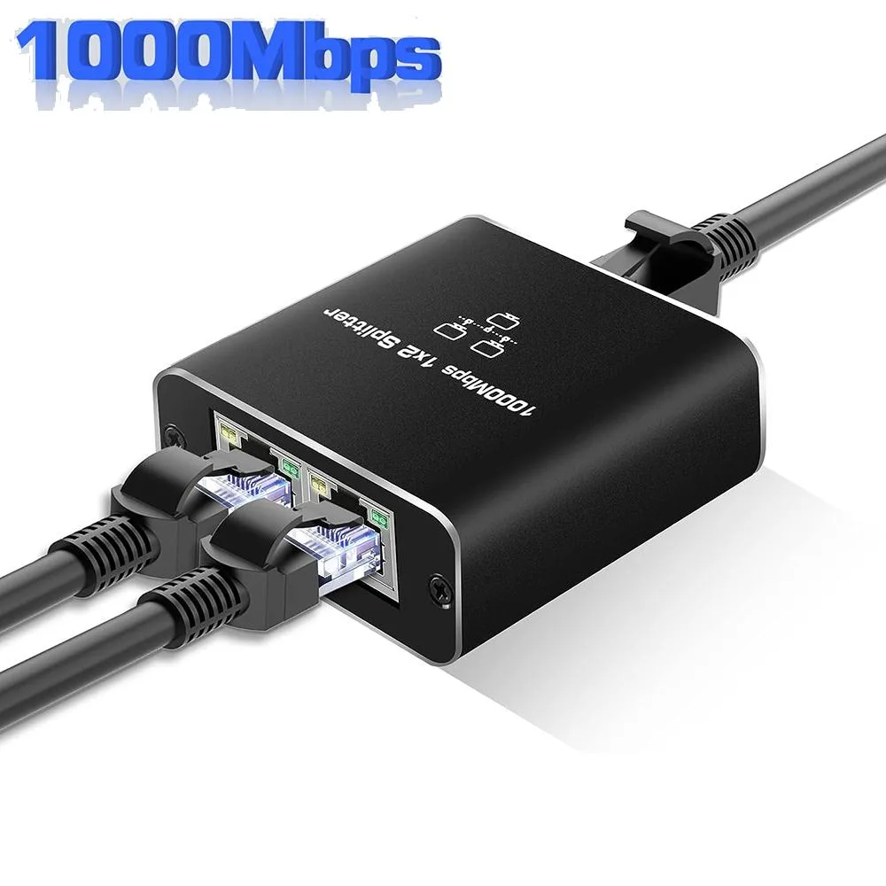 IHDAPP IHDAPP RJ45 Ethernet Splitter 1 to 2 USB Powered — product photo
