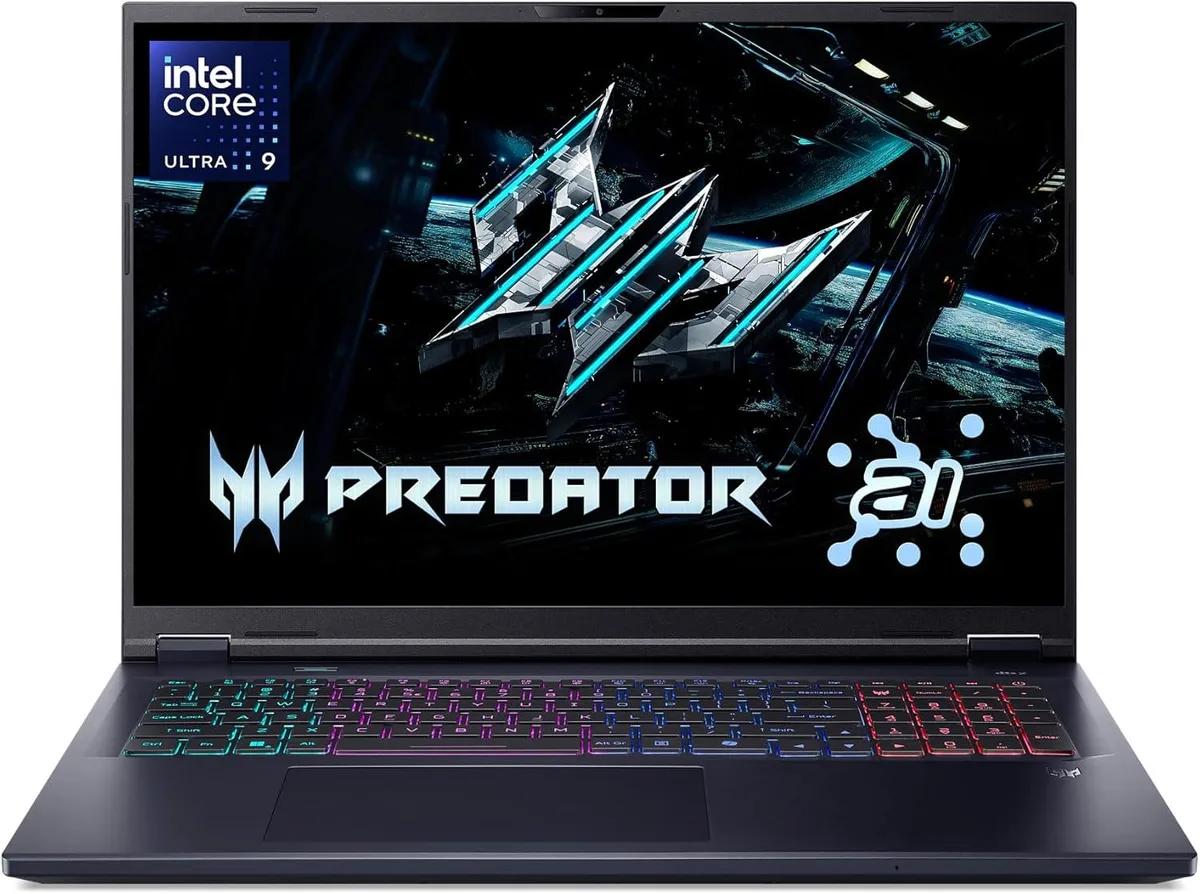 Acer America Acer Predator Helios Neo 18 AI gaming laptop 18" WQXGA 240Hz Core Ultra 9 275HX 24-core RTX — product photo