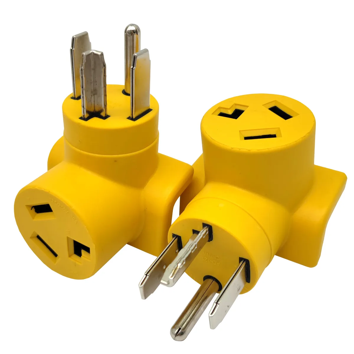 Parkworld Parkworld 63166 NEMA 14-30P to 10-30R Straight Blade Plug 30A 125/250V Yellow — product photo