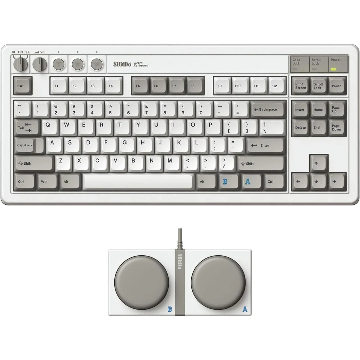 8bitdo 8BitDo Retro Wireless Mechanical Keyboard with Number Pad - M Edition — product photo