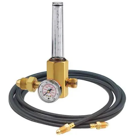 Miller-Smith Equipment Miller-Smith Equipment Flowmeter Regulator CGA-580 50 psi Single Stage H2051B-580H — product photo