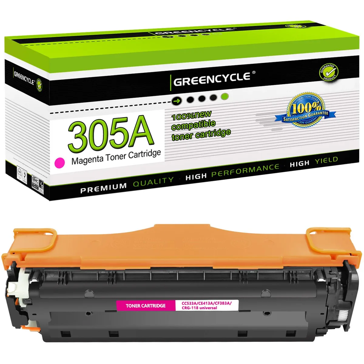 GREENCYCLE GREENCYCLE 305A Magenta Toner Cartridge 2600 pages — product photo