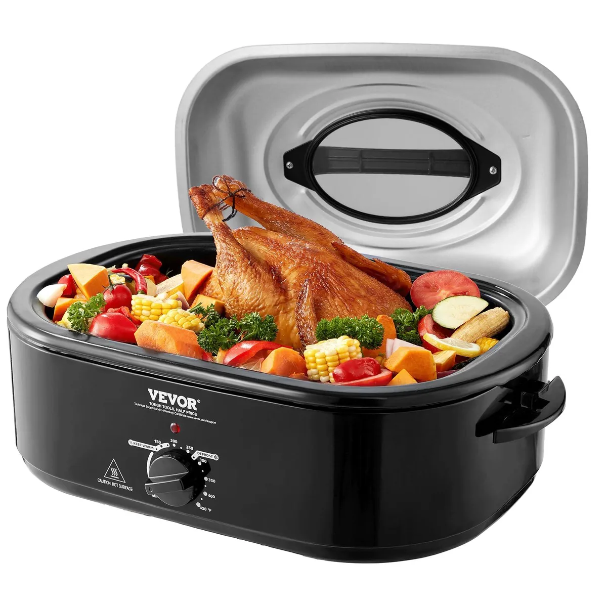 VEVOR RO162 20 QT Electric Roaster Oven 24 lbs 1450W — product photo