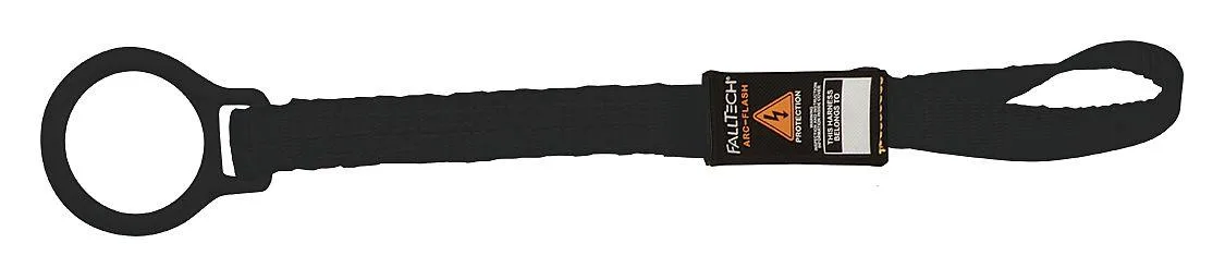 Black Kevlar D-ring extender, eighteen inches long