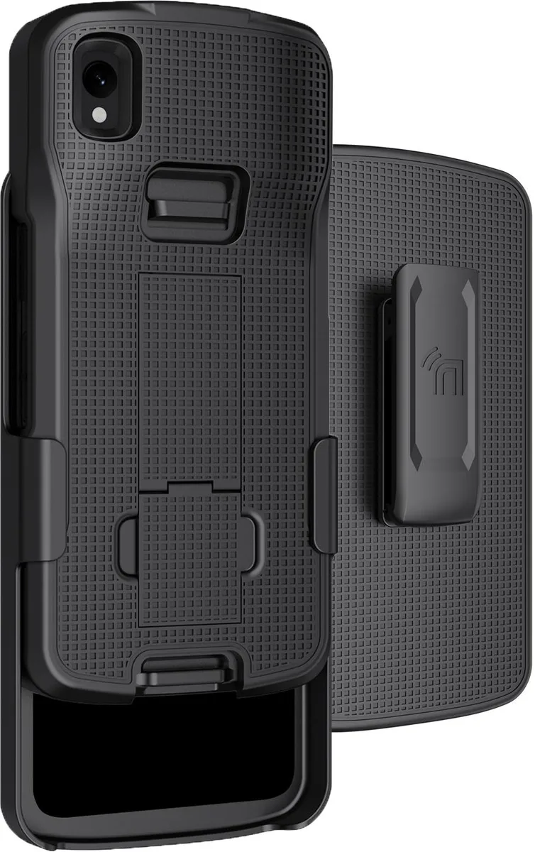 Nakedcellphone Nakedcellphone Kickstand Case + Belt Clip Holster Combo for Zebra TC22 TC27 — product photo