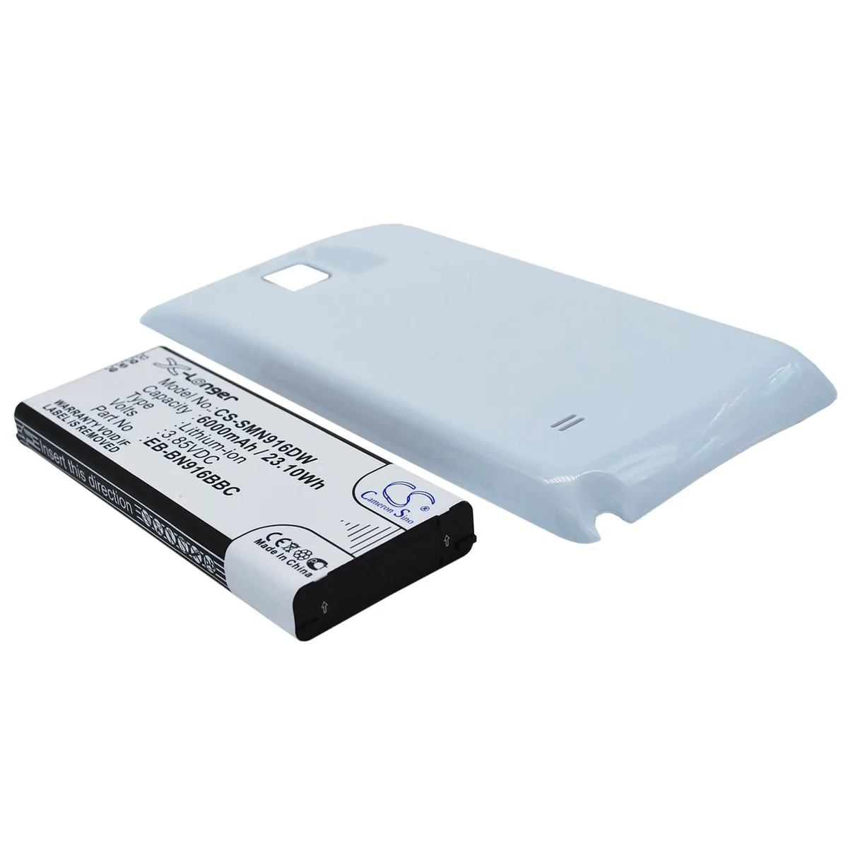 Cameron &amp; Co Cameron &amp; Co DS-CS-SMN916DW cell phone battery 6000mAh white — product photo
