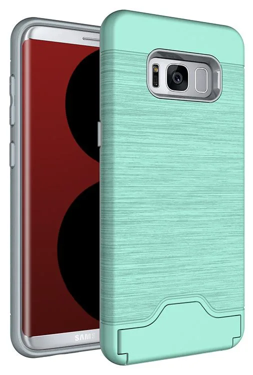 Nakedcellphone Nakedcellphone Card Slot Case with Stand Mint for Samsung Galaxy S8 Plus 955 — product photo