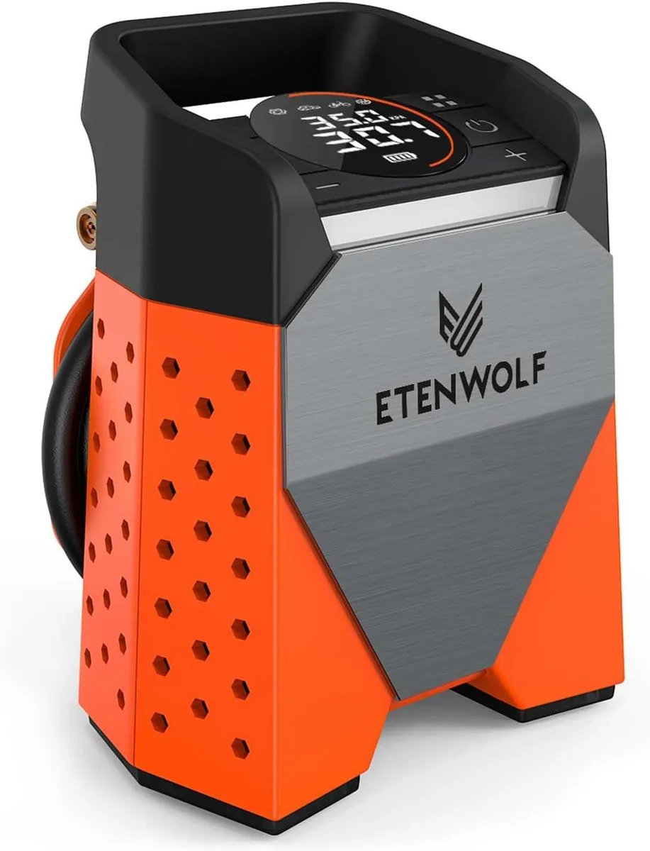 WUQ WUQ Zephyr S3 Tire Inflator 160 PSI Vivid Orange car electronics accessory — product photo