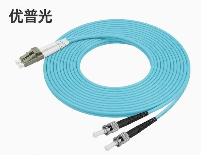 Enfain Enfain OM3 LC-ST Duplex Multimode Fibre Optic Cable Aqua Blue 10m — product photo