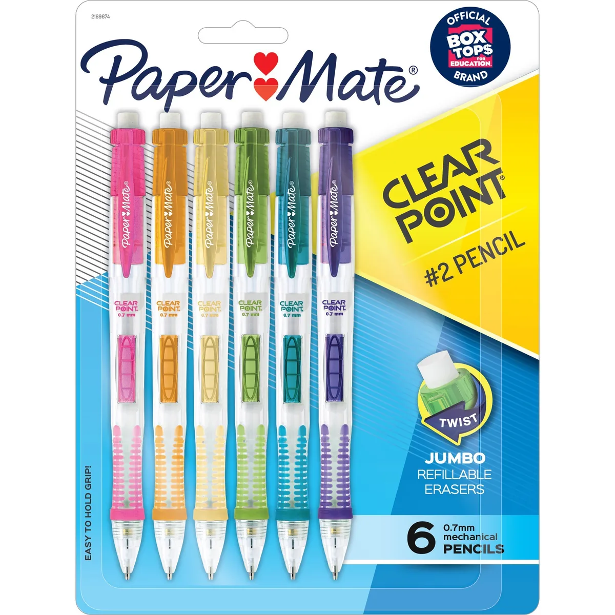 Paper Mate Paper Mate 2169674 Clearpoint Mechanical Pencil 0.7 mm 6 Pack — product photo