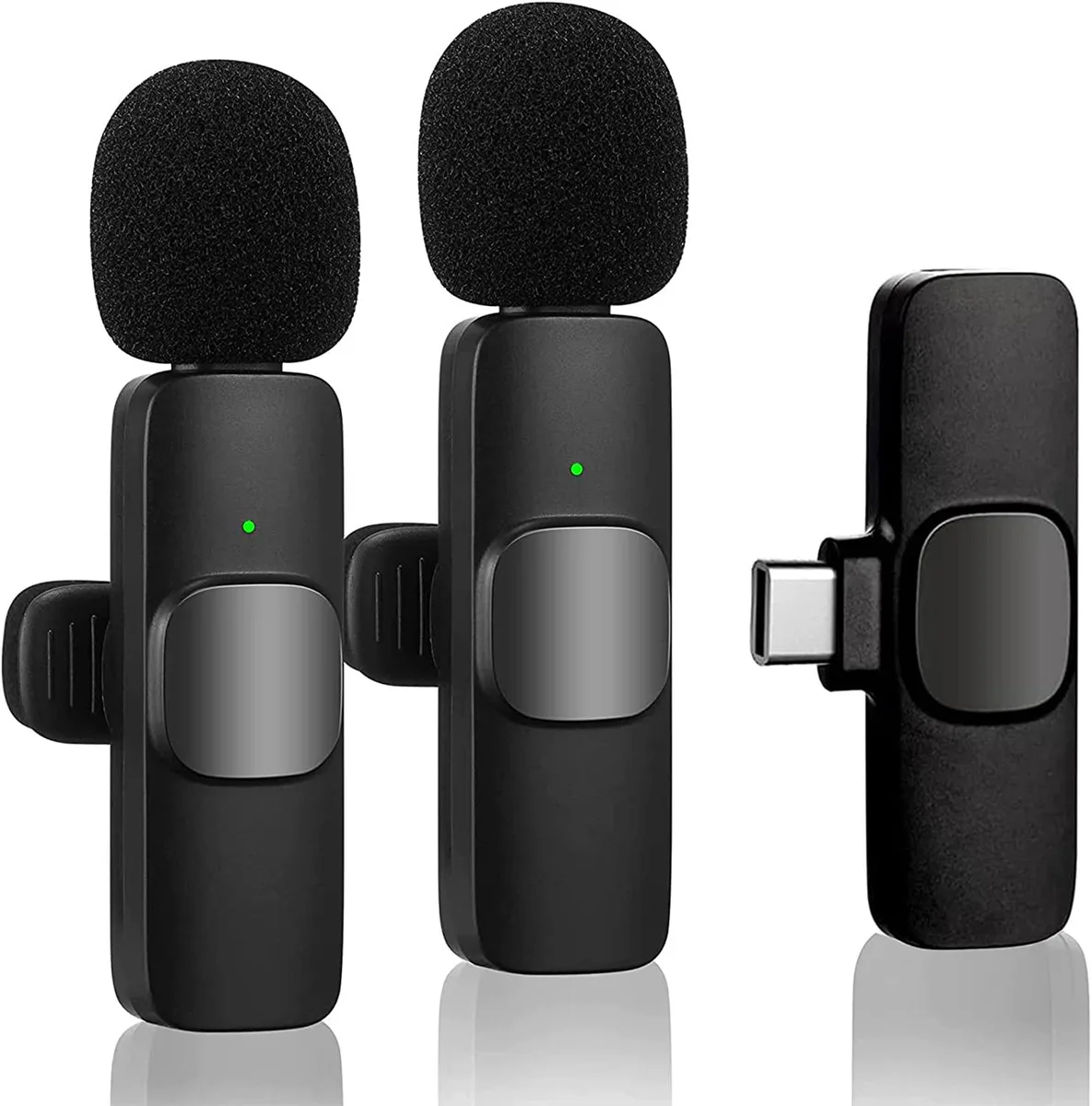 NShi NShi Wireless Lavalier Microphone Dual USB-C 65ft 24h — product photo