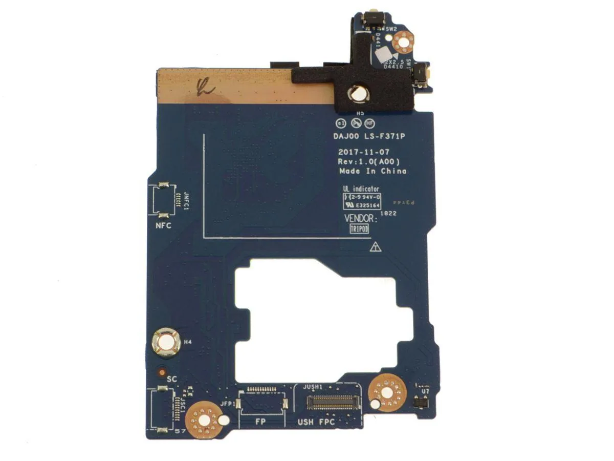 DELL DELL Latitude 5290 2-in-1 USH Daughter Board Power Button Home Button YFXHX — product photo